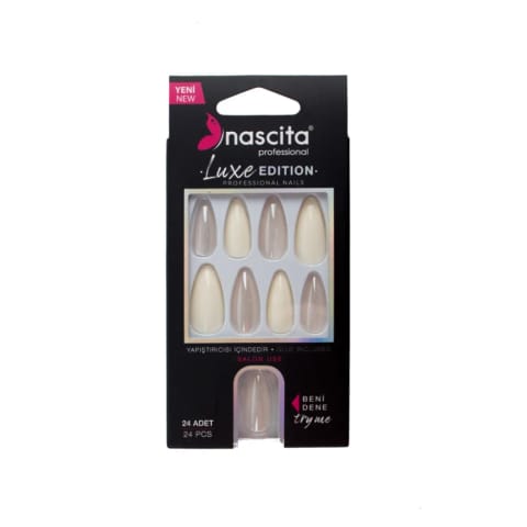 Nascita Luxe Edition بادام کرم ناخن مصنوعی S276 - ۲۴ عددی