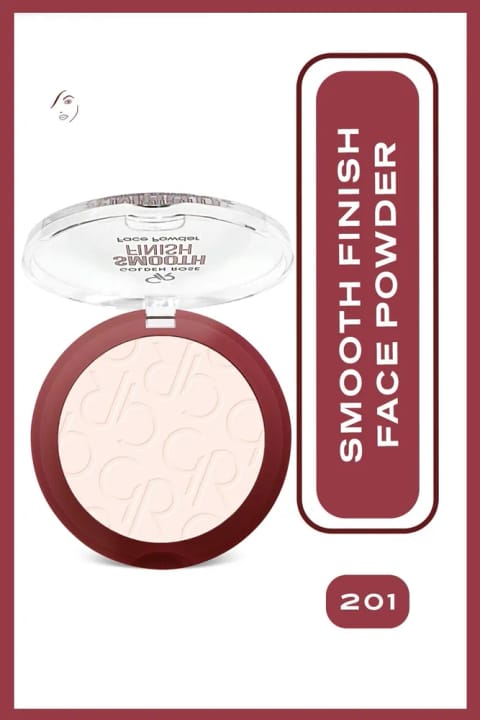 Golden Rose Smooth Finish Face Powder No: 201 - پودر تثبیتکننده با بافت ابریشمی