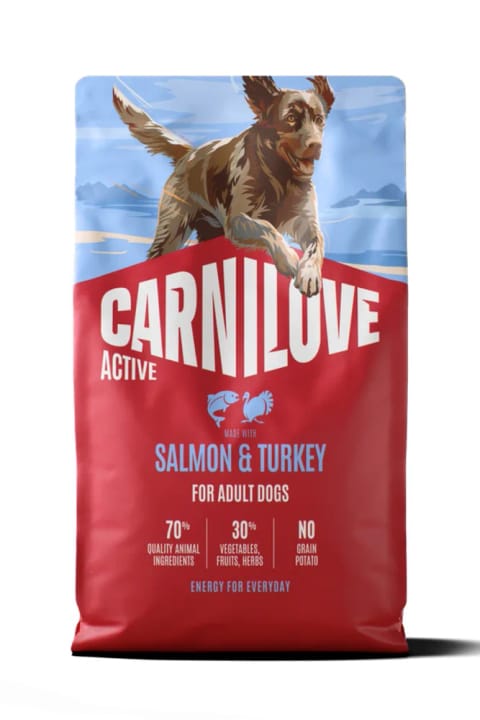 Carnilove ACTIVE بدون غلات غذای خشک سگ بالغ با سالمون و بوقلمون...