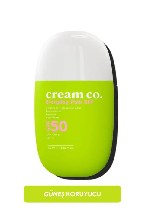 کرم ضدآفتاب رنگی SPF50 آبرسان و روشنکننده Pink برند Cream Co. حجم 40ml