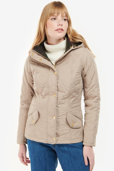 کاپشن کاپیتونه زنانه Barbour Millfire Quilt BE34 Lt Trench