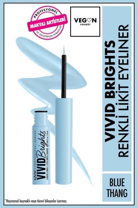 خط چشم مایع NYX Professional Makeup Vivid Brights - بلو تانگ