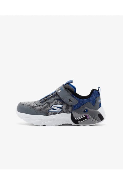 SKECHERS CREATURE - LIGHTS کفش اسپرت چراغدار پسرانه بزرگ، طوسی 400617L...