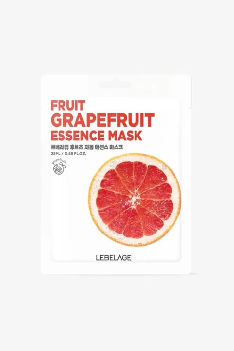 LEBELAGE ماسک ورقه‌ای مرطوب‌کننده با عصاره گریپ‌فروت