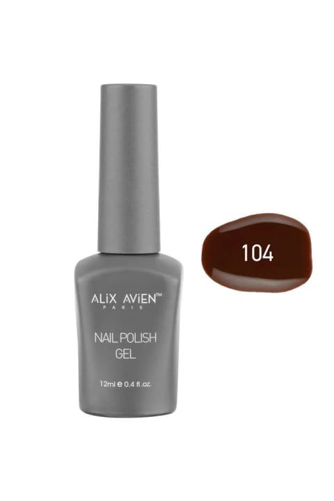لاک ژل دائمی قهوهای Alix Avien 104