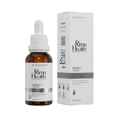Rimu Health سرم سفتکننده منافذ و ضد جوش و آکنه ۳۰ میلیلیتر (Niacinamide %6 + Zinc)