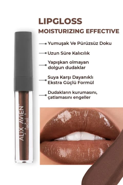 Alix Avien براق کننده لب مرطوب کننده ماندگار و بدون حس چسبندگی — 11 Chocolate Kiss