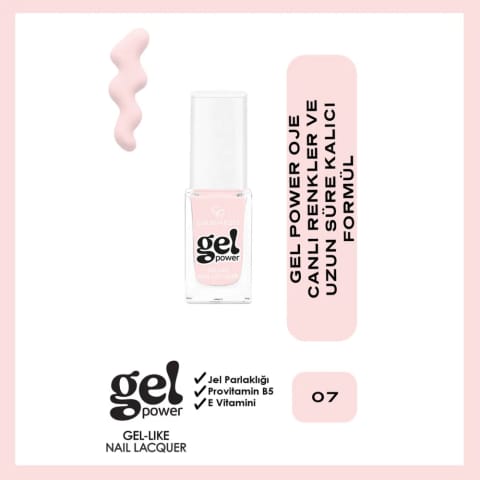 Golden Rose Power Gel Like Nail Oje No: 07