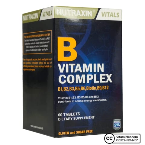Nutraxin Vitamin B Complex 60 قرص
