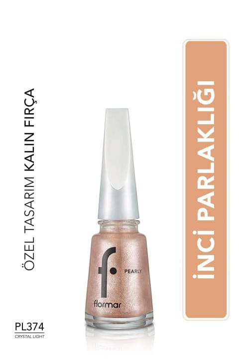 Flormar صدفی براق ناخن (بژ)