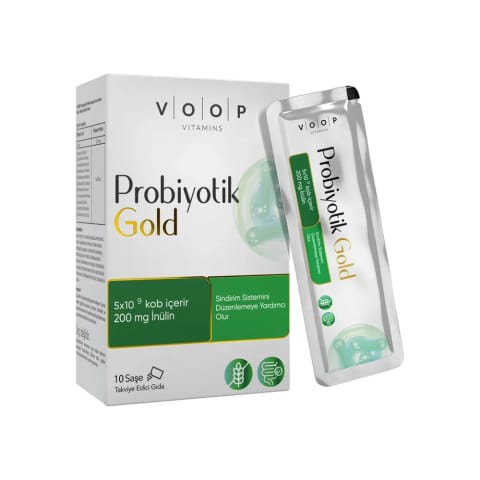 Voop Probiotic Gold مکمل غذایی 10 ساشه 200 میلی‌گرم