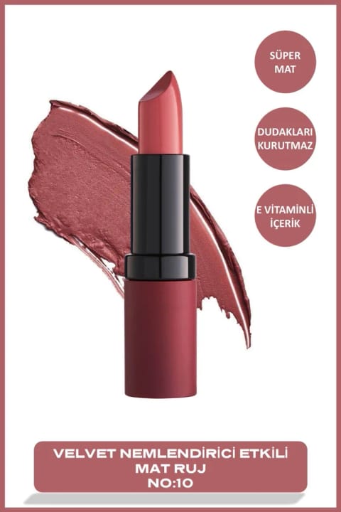 Golden Rose Velvet Matte Lipstick - 10