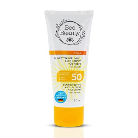 کرم ضد آفتاب ضد لک صورت Bee Beauty - 50 میلی‌لیتر