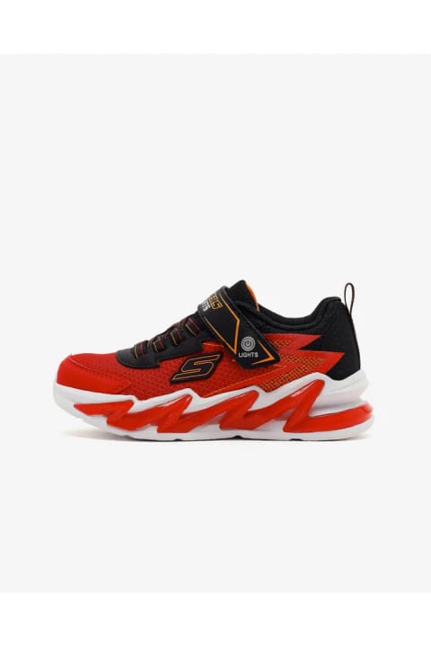 SKECHERS LIGHT-SURGE کفش اسپرت پسرانه بزرگ، قرمز/مشکی، چراغ‌دار 400...