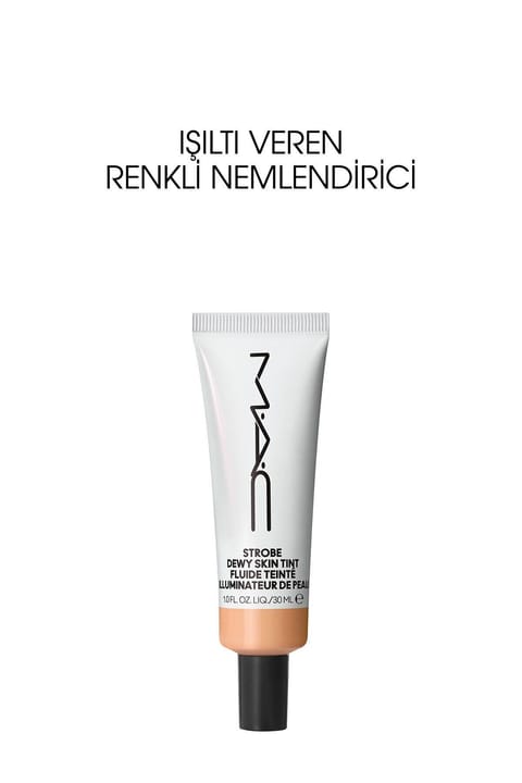 مرطوب‌کننده رنگی درخشان M.A.C Strobe Dewy حاوی Hyaluronic Acid — Medium
