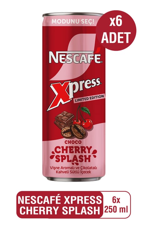 نسکافه اکسپرس چاکو چری اسپلش ۶×۲۵۰ میلیلیتر
