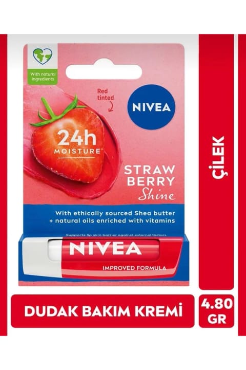 NIVEA کرم مراقبت لب توتفرنگی 4.8 گرم