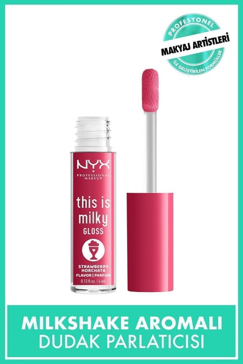 NYX Professional Makeup This Is Milky Gloss رژ لب براق - توت فرنگی