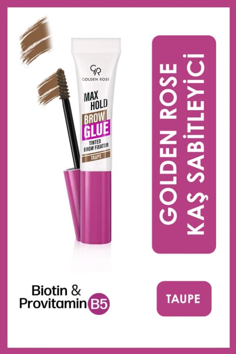 Golden Rose Max Hold Brow Glue - 103 Taupe - تثبیت‌کننده ابرو قهوه‌ای روشن