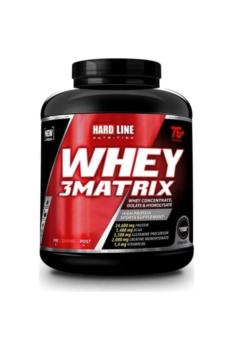 Hardline Whey 3 Matrix Protein Tozu 2300 گرم طعم توتفرنگی