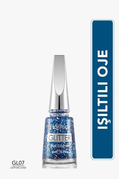 لاک براق فلورمار - Glitter Nail Enamel GL07