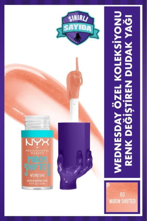 NYX Professional Makeup Wednesday کالکشن ویژه روغن لب تغییر رنگ‌دهنده — 03 Moon Shifted