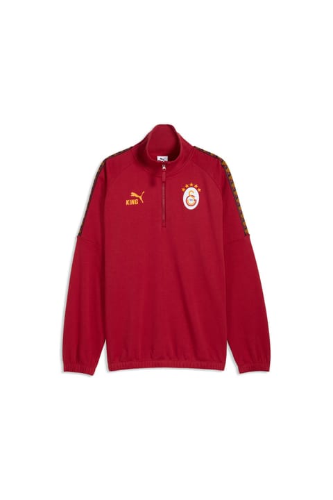 سویشرت اورسایز زیپ‌دار مردانه GALATASARAY KING