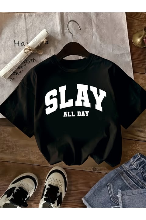 تیشرت طرحدار Slay All Day یونیسکس uyguntarz