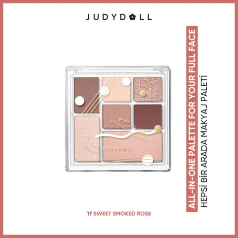 پالت آرایش همه‌کاره Judydoll 17 Sweet Smoked Rose