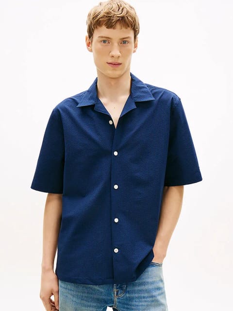 پیراهن سیرساکر پرفورمنس مردانه Tommy Hilfiger