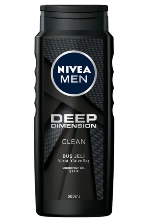 NIVEA Men - ژل دوش Deep Clean مخصوص آقایان با ذرات رس 500ml