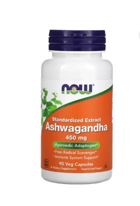 Now Foods آشواگاندا ۴۵۰ میلی‌گرم ۹۰ کپسول