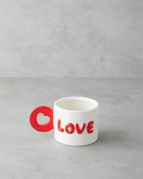 ماگ Stoneware عشق بیشتر 400 میلی‌لیتر صورتی
