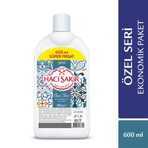 Hacı Şakir مایع صابون اسطوخودوس 600 میلی‌لیتر