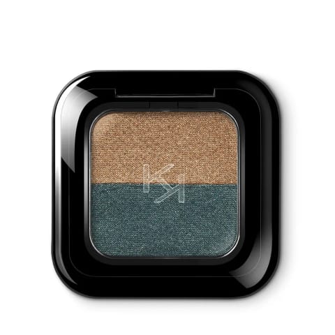 سایه چشم دو رنگ - New Bright Duo Eyeshadow - 15 Classic Gold / Green Teal