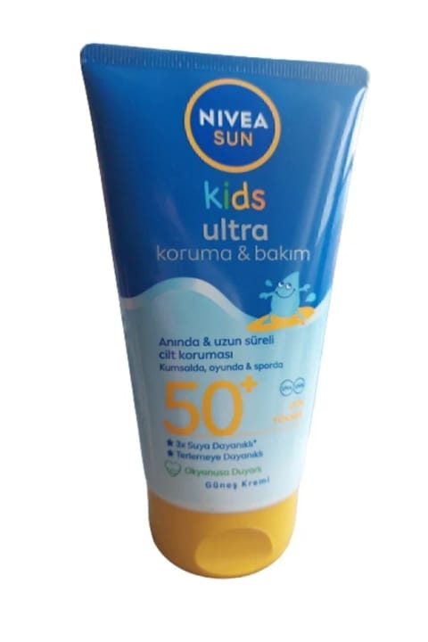 NIVEA کرم ضدآفتاب کودکان Ultra Kids محافظت و مراقبت SPF 50 حجم 150 میلی‌لیتر
