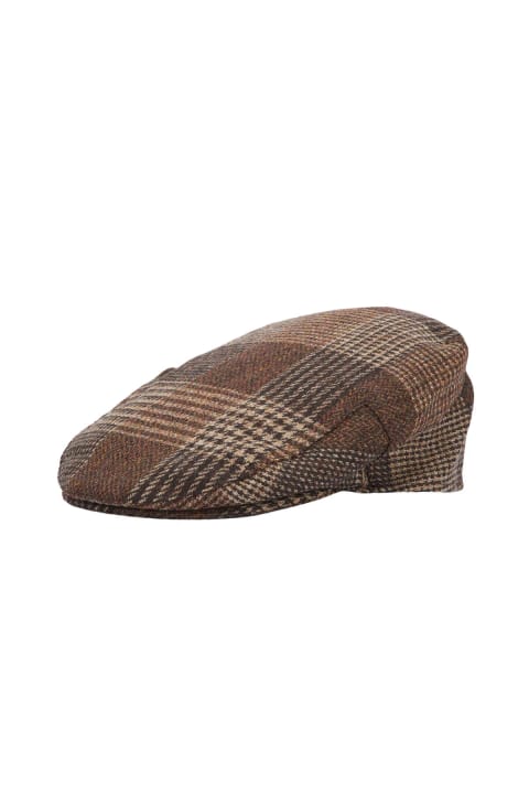کلاه کسکت Barbour Deveron Tweed RU51 Rustic Mix