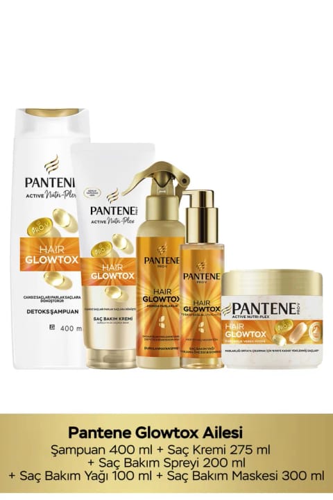 ست مراقبت از مو Pantene Pro-V Glowtox روتین درخشندگیبخش