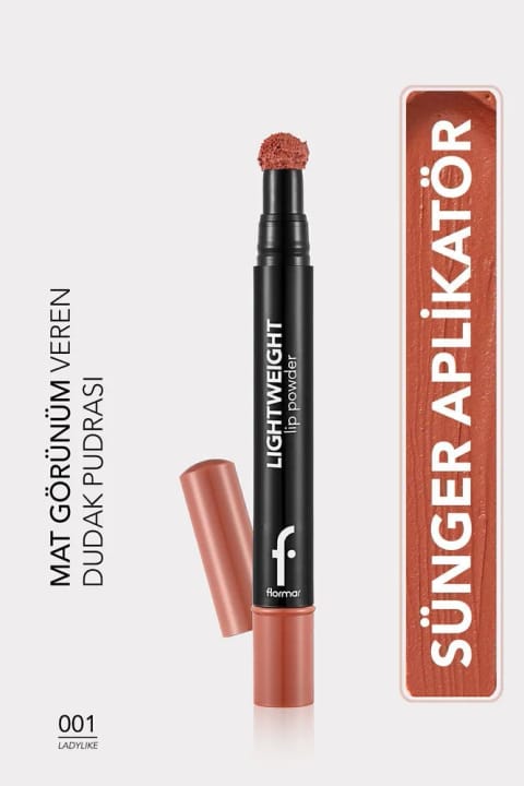 Flormar مات لب پودری با فرمول مایع سبک برای ظاهری طبیعی