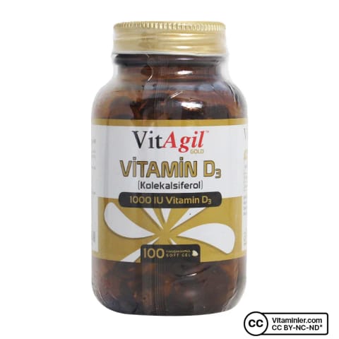 Allergo VitAgil Gold Vitamin D3 1000 IU 100 کپسول