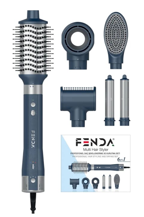 ست حالتدهنده مو ۶ سری حرفهای Fenda آبی FNDSACMS0002BLUE