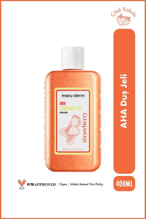 Maru.Derm AHA شاور ژل 400 میلیلیتر – لایهبردار و صافکننده اسیدی بدن