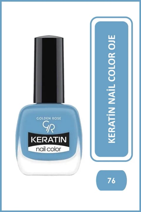 Golden Rose Keratin Nail Color 76 لاک ناخن کراتینه 10.5 میلی‌لیتر
