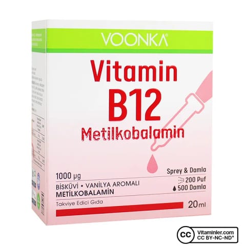 وونکا ویتامین B12 متیل کوبالامین ۲۰ میلی‌لیتر اسپری و قطره