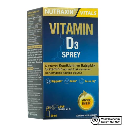 نوتراکسین ویتامین D3 1000 IU اسپری 30 میلی‌لیتر