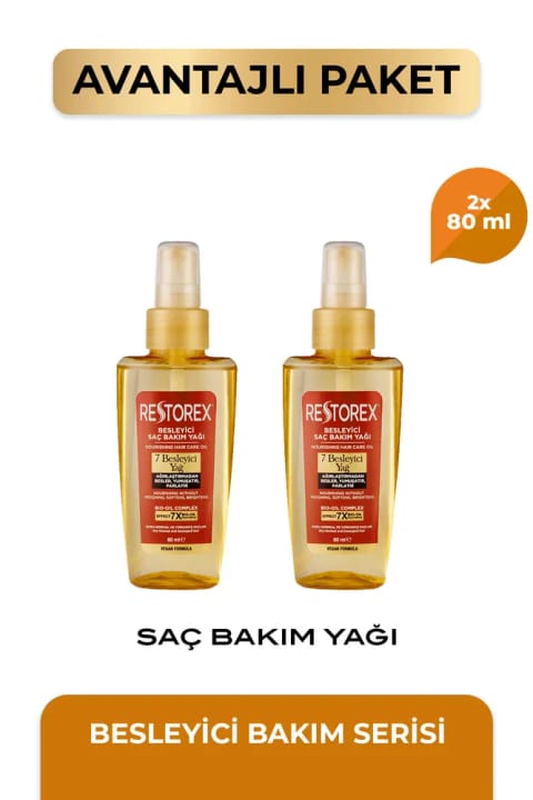 Restorex 7 روغن تقویتکننده مو ۲×۸۰ میلیلیتر