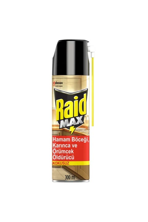 Raid حشره‌کش اسپری، 300 میلی‌لیتر (مخصوص سوسک، مورچه و عنکبوت)