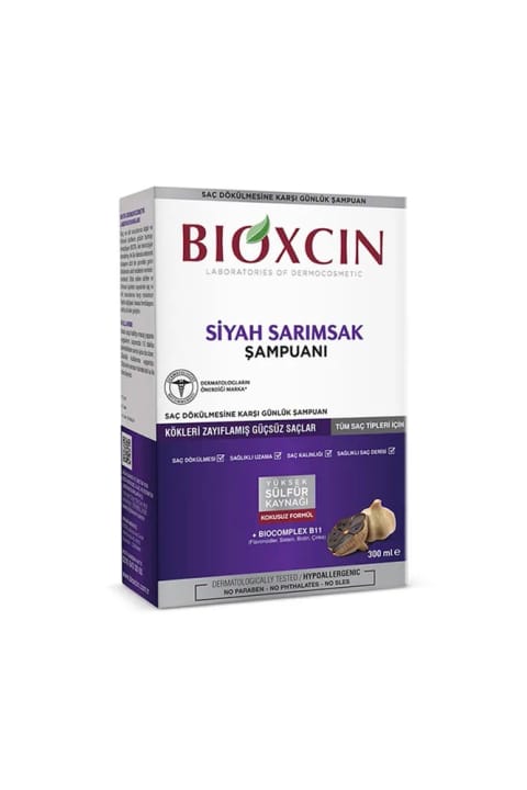 شامپو سیر سیاه ضد ریزش مو Bioxcin 300 میلیلیتر