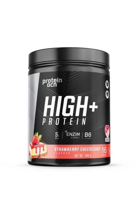 پروتئیناوشن HIGH+ PROTEIN طعم چیزکیک توتفرنگی / 400 گرم