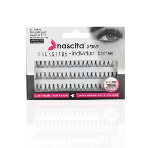 مژه مصنوعی تکعددی غلیظ اندازه متوسط Nascita Backstage Collection NASEYE000100